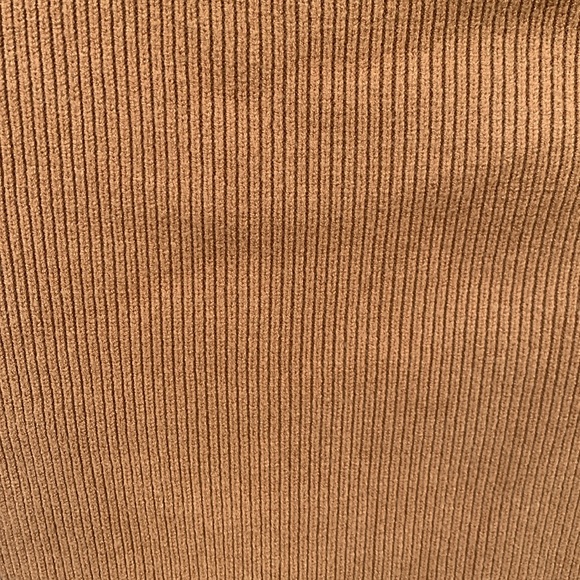 Forever 21 Tan Faux Wrap Tie Waist Knit Sweater Dress - Picture 9 of 11